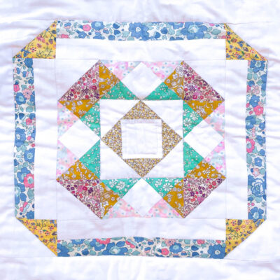 Patchwork Quilt Kit Block Made Up