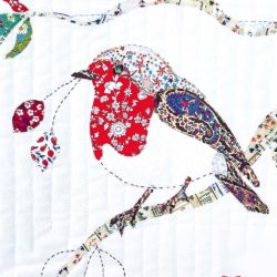 وسادة Liberty Robin - مصنوعة من Liberty Tana Lawn Fabrics