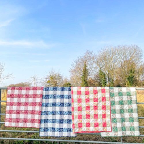 Gingham Liberty quilts