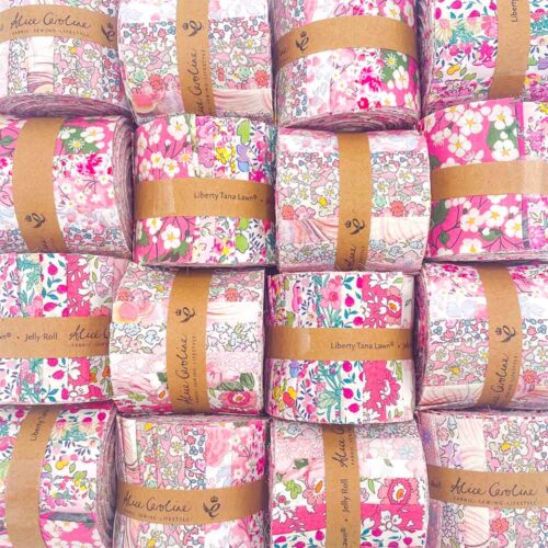 Liberty Tana Lawn Pink Jelly Rolls