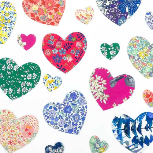 Liberty rainbow heart pre-cuts