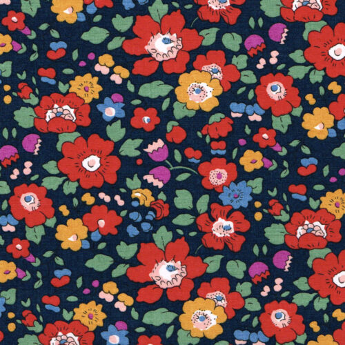 betsy meadow c navy/red liberty tana lawn