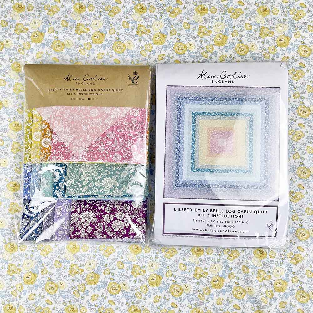 Liberty Emily Belle Log Cabin Full Quilt Kit – Alice Caroline –  Liberty-Stoffe, Muster, Kits und mehr – Liberty of London-Stoffe online
