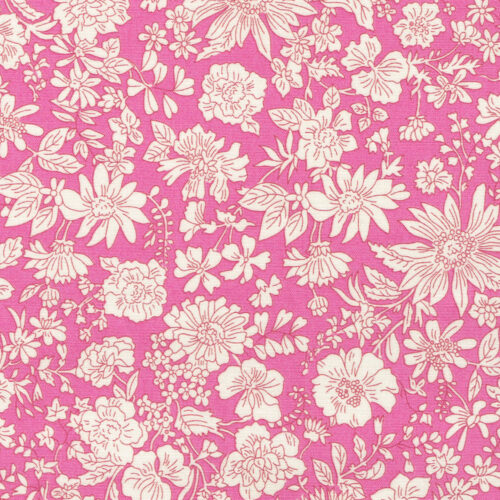 Liberty Wide Width Quilting Cotton Emily Blossom Collection Vintage Pink