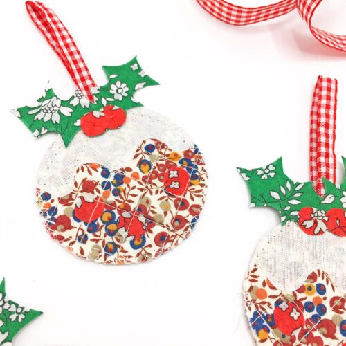 We Three Pudding Ornaments Liberty Tana Lawn® Fabric Bundle - Image 3