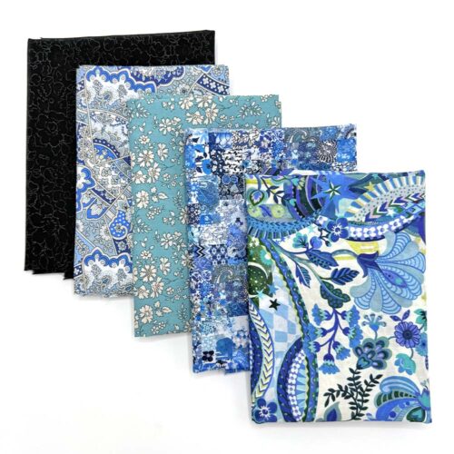The Windows Of Regent Street Tote Fabric Bundle: Blue